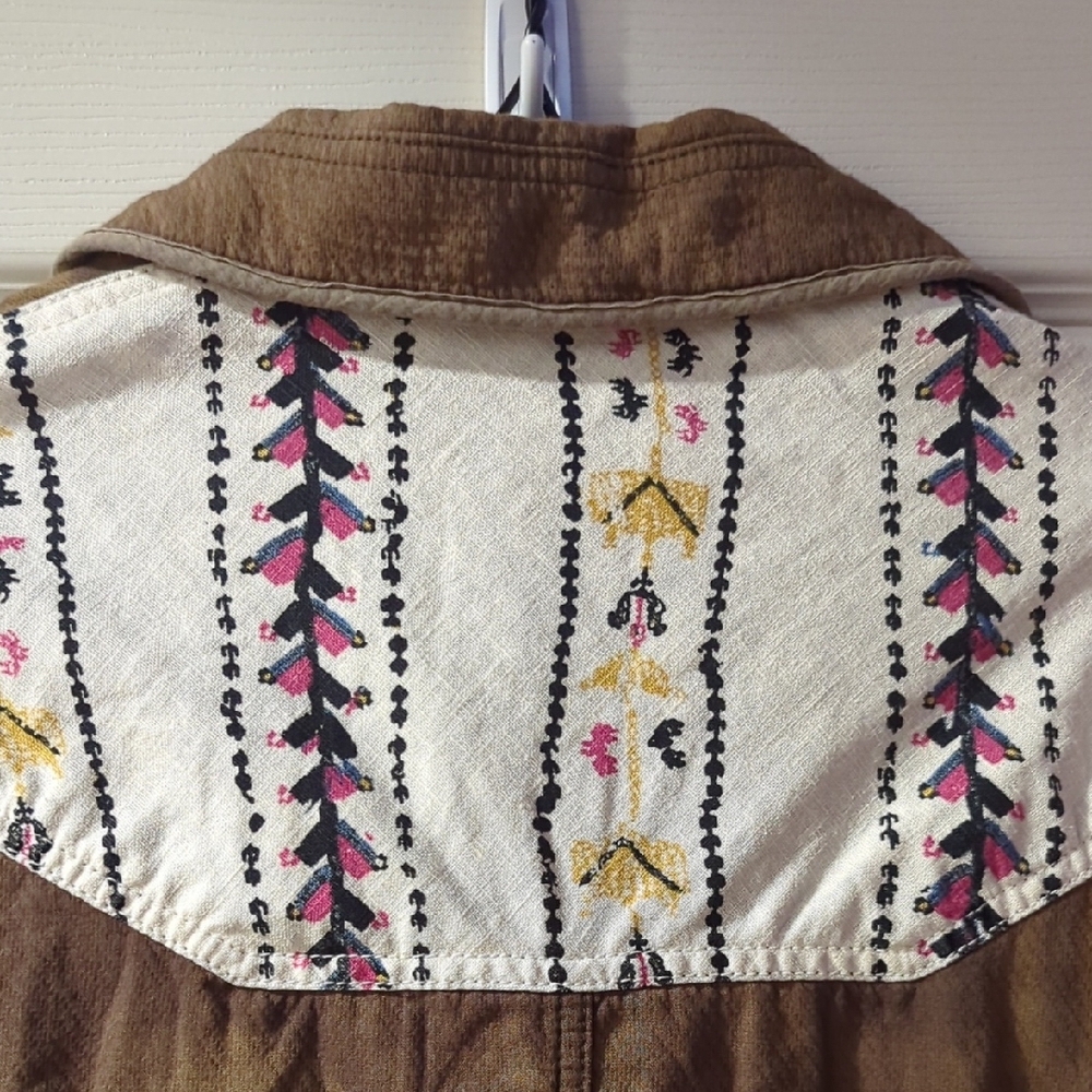 Free People Jacket with Patterned Sleeves - Picture 6 of 6